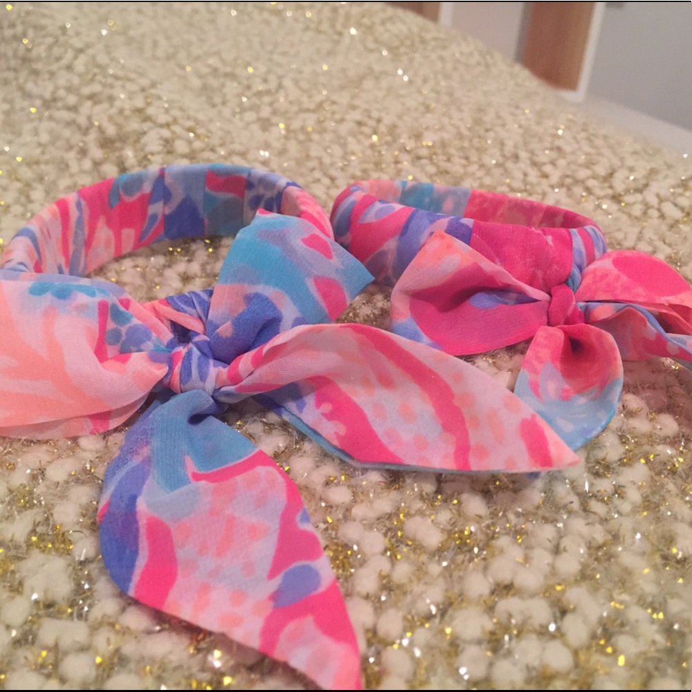 Lilly Pulitzer fabric wrapped bangle